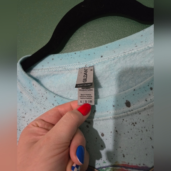 Gildan XL Light Blue Fur Mama Sweatshirt - Picture 3 of 4